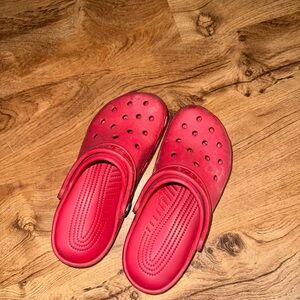 CROCS Vibrant Red Mules